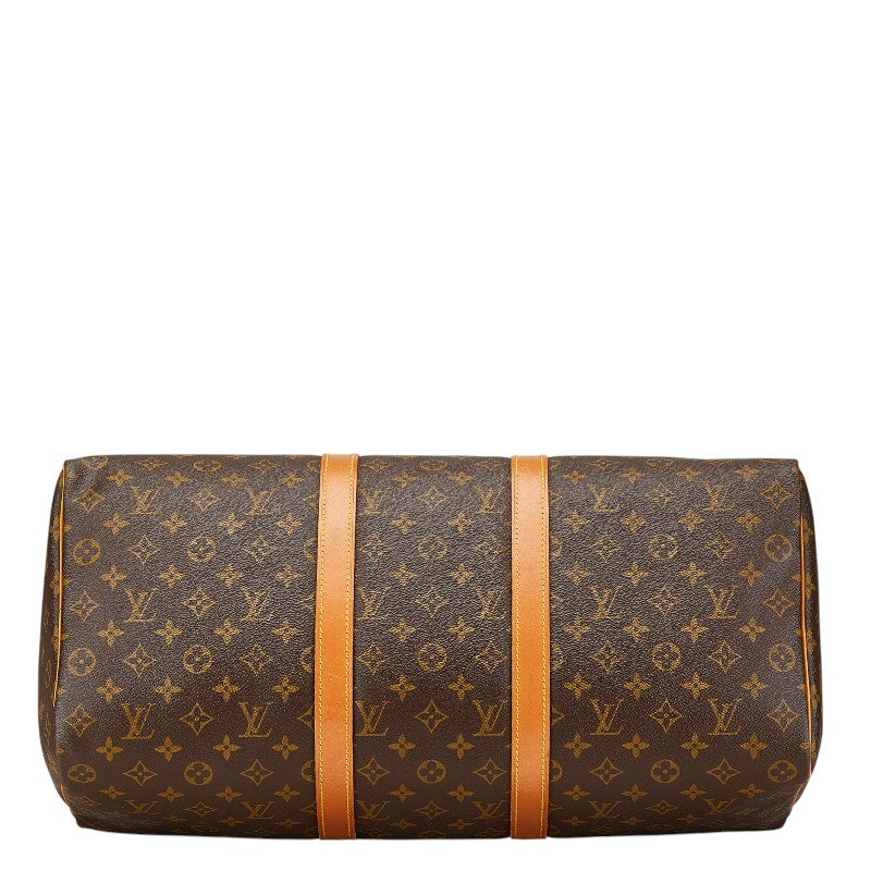 ルイ ヴィトン モノグラム キーポル50 ボストンバッグ ショルダーバッグ M41426 ブラウン PVC レザー レディース LOUIS VUITTON 【中古】