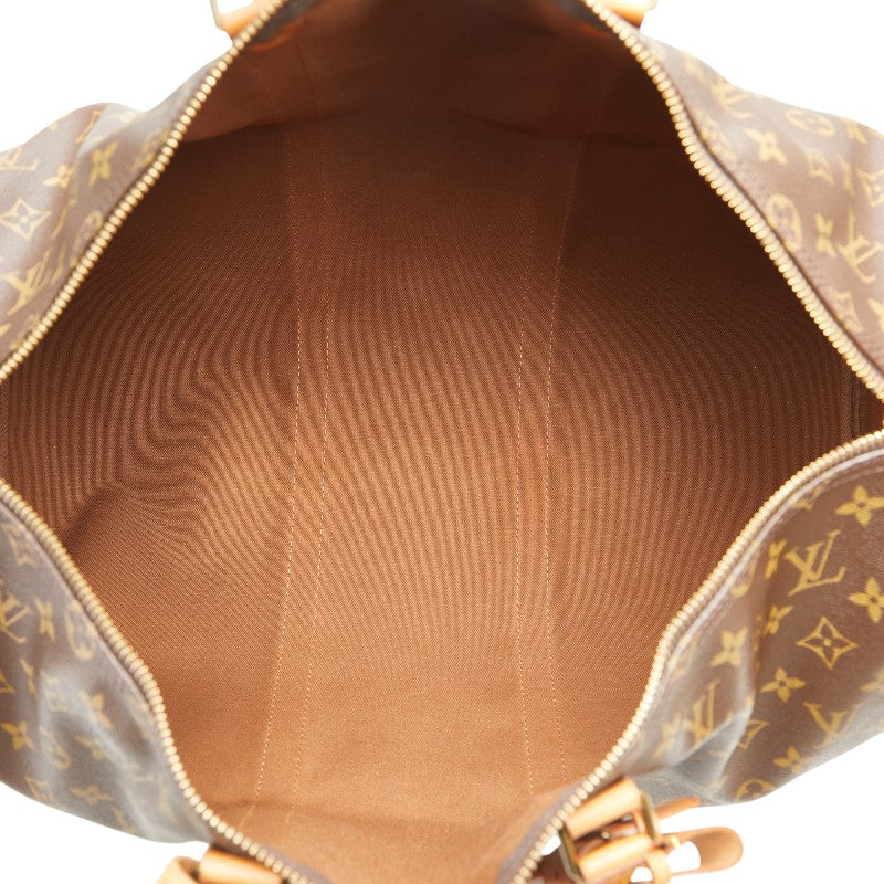 ルイ ヴィトン モノグラム キーポル50 ボストンバッグ ショルダーバッグ M41426 ブラウン PVC レザー レディース LOUIS VUITTON 【中古】