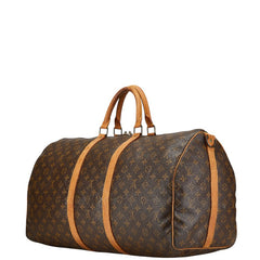 ルイ ヴィトン モノグラム キーポル バンドリエール 55 ボストンバッグ ショルダーバッグ 2WAY M41414 ブラウン PVC レザー レディース LOUIS VUITTON 【中古】