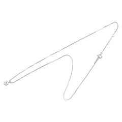 Pt900 プラチナ Pt850 プラチナ ダイヤ0.436ct プチ ネックレス レディース 【中古】