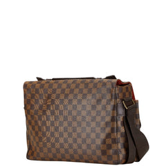 ルイ ヴィトン ダミエ ブロードウェイ ハンドバッグ ショルダーバッグ 2WAY N42270 ブラウン PVC レザー メンズ LOUIS VUITTON 【中古】