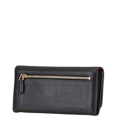 プラダ 長財布 1MH132 ブラック レザー レディース PRADA 【中古】