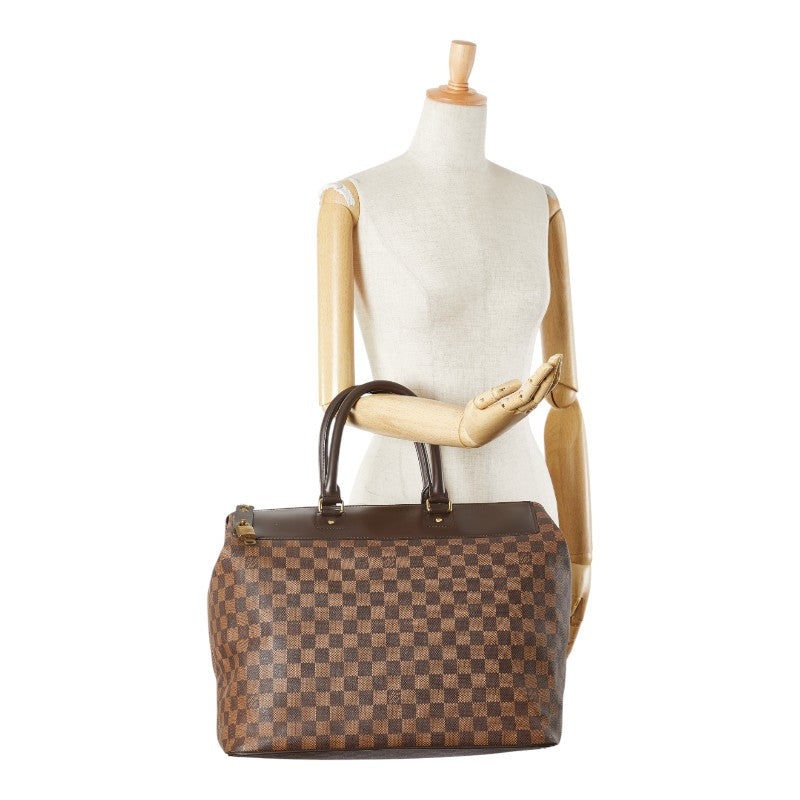 ルイ ヴィトン ダミエ グリニッジPM ボストンバッグ N41165 ブラウン PVC レザー レディース LOUIS VUITTON 【中古】
