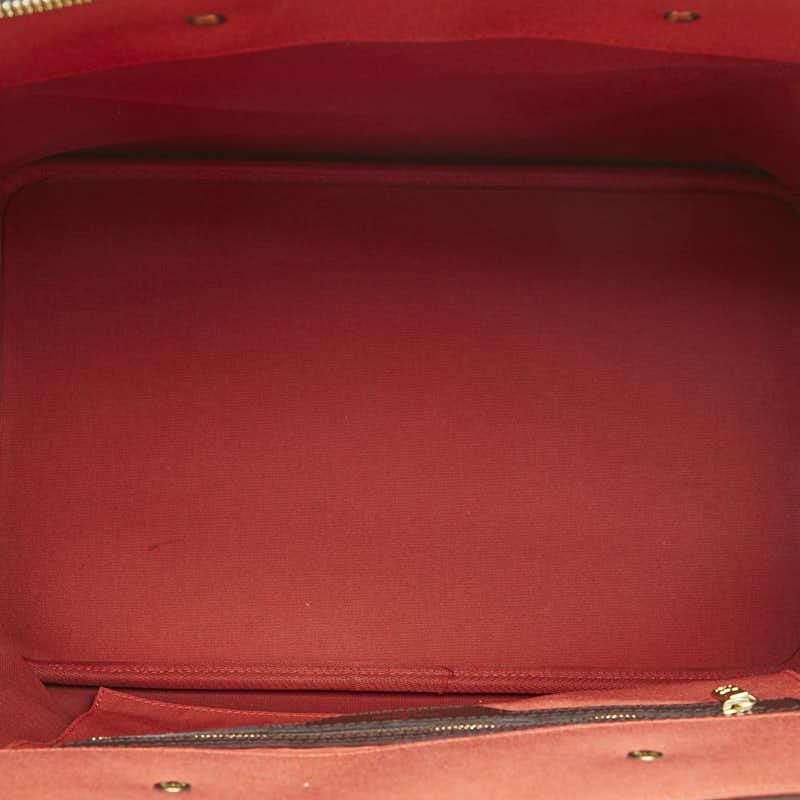 ルイ ヴィトン ダミエ グリニッジPM ボストンバッグ N41165 ブラウン PVC レザー レディース LOUIS VUITTON 【中古】