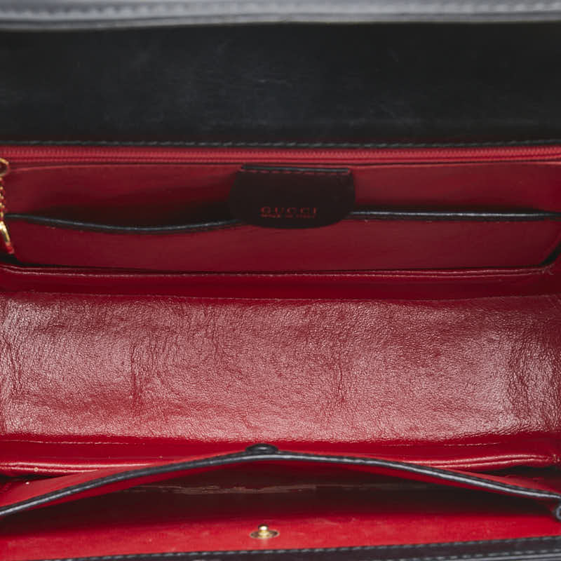 グッチ バンブー ハンドバッグ ショルダーバッグ 2WAY 000 46 ブラック レザー レディース GUCCI 【中古】