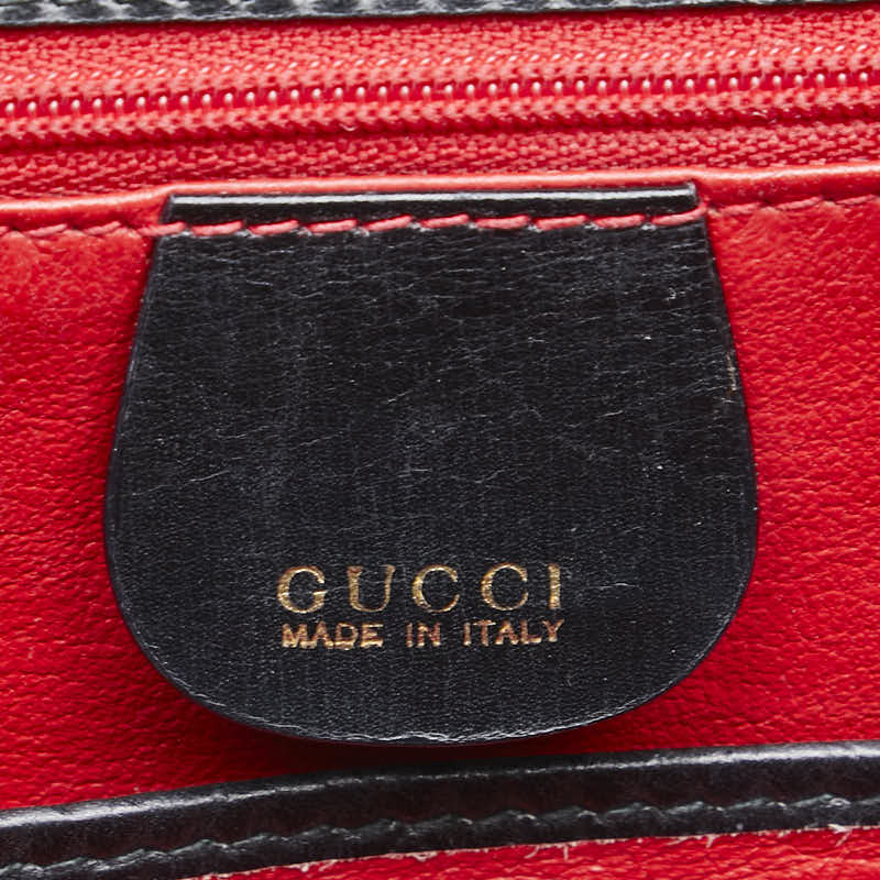 グッチ バンブー ハンドバッグ ショルダーバッグ 2WAY 000 46 ブラック レザー レディース GUCCI 【中古】