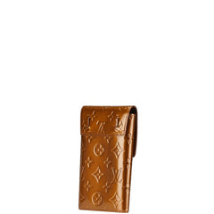 ルイ ヴィトン モノグラム ヴェルニ ウォーカー ポシェット M91154 ブロンズ ブラウン パテントレザー レザー レディース LOUIS VUITTON 【中古】