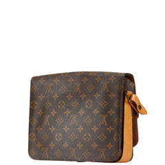 ルイ ヴィトン モノグラム カルトシエールGM 斜め掛け ショルダーバッグ M51252 ブラウン PVC レザー レディース LOUIS VUITTON 【中古】