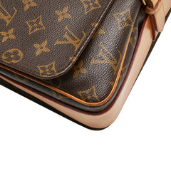 ルイ ヴィトン モノグラム カルトシエールGM 斜め掛け ショルダーバッグ M51252 ブラウン PVC レザー レディース LOUIS VUITTON 【中古】