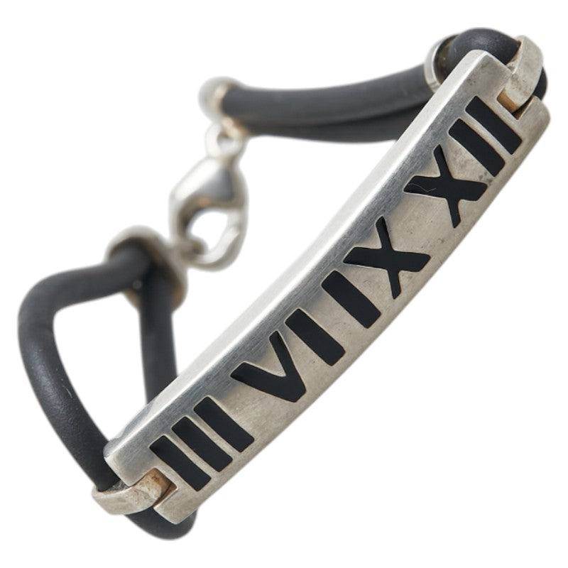 ティファニー アトラス ニューメリック ブレスレット SV925 シルバー ラバー レディース TIFFANY&Co. 【中古】