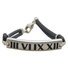 ティファニー アトラス ニューメリック ブレスレット SV925 シルバー ラバー レディース TIFFANY&Co. 【中古】