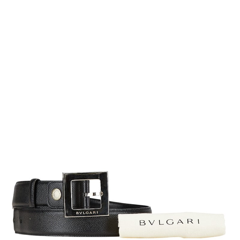 ブルガリ ベルト ブラック レザー レディース BVLGARI 【中古】