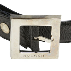 ブルガリ ベルト ブラック レザー レディース BVLGARI 【中古】