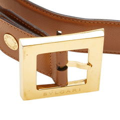 ブルガリ ベルト ブラウン レザー レディース BVLGARI 【中古】