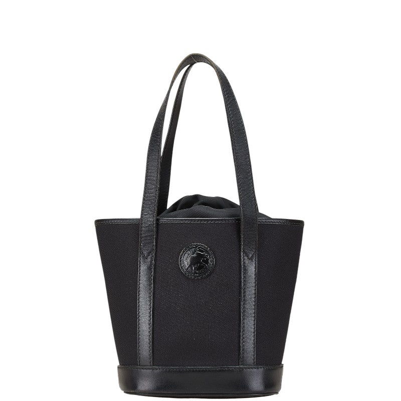 ハンティングワールド ハンドバッグ トートバッグ ブラック キャンバス レザー レディース HUNTING WORLD 【中古】