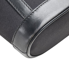 ハンティングワールド ハンドバッグ トートバッグ ブラック キャンバス レザー レディース HUNTING WORLD 【中古】