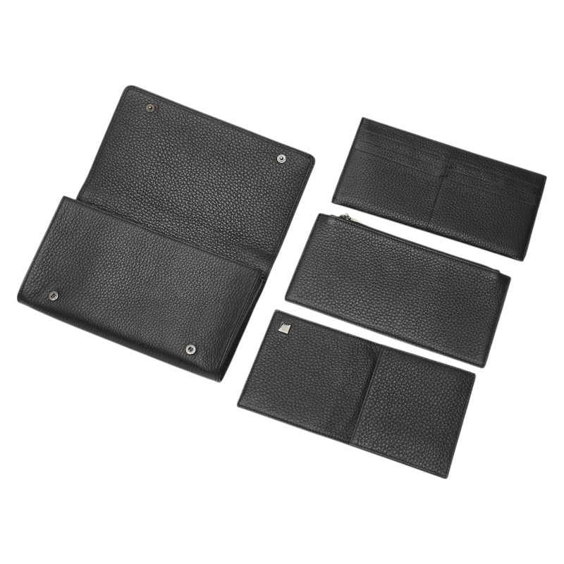 ダンヒル ロゴ 長財布 ブラック レザー レディース Dunhill 【中古】