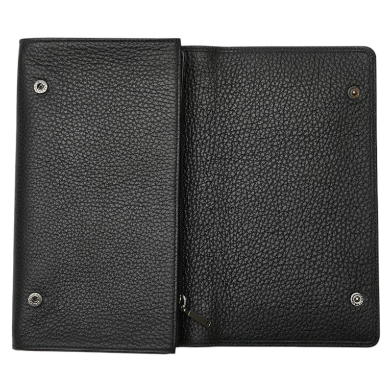 ダンヒル ロゴ 長財布 ブラック レザー レディース Dunhill 【中古】