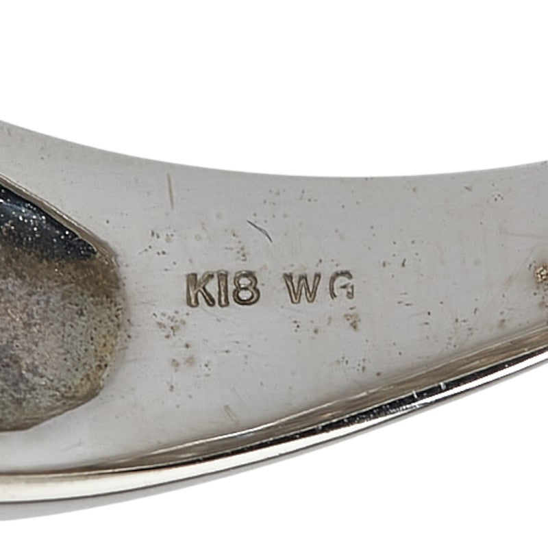 K18WG ホワイトゴールド ダイヤ0.20ct リング 指輪 レディース 15.5号 【中古】