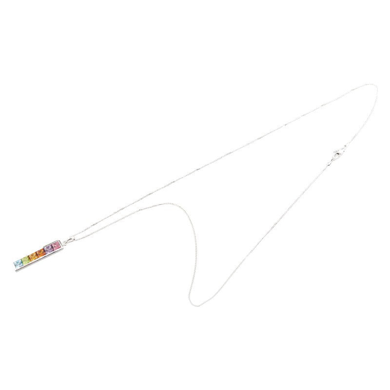 K18WG ホワイトゴールド ペンダントネックレス レディース 【中古】