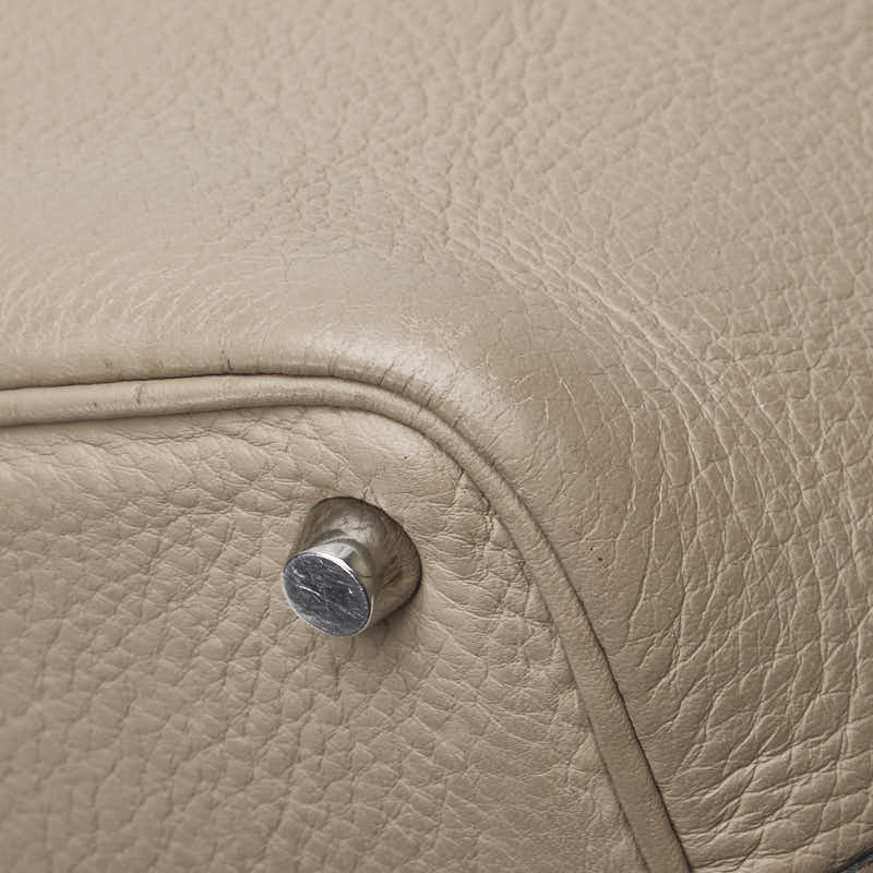 エルメス ピコタンPM ハンドバッグ エトゥープ グレー トリヨンクレマンス レディース HERMES 【中古】