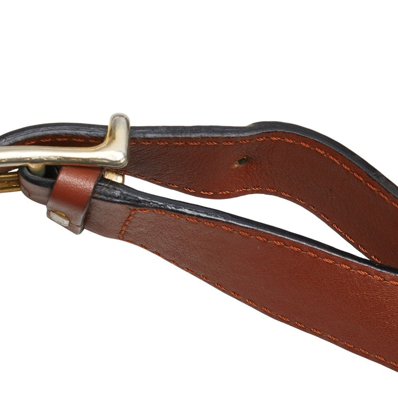 セリーヌ ショルダーバッグ ブラウン レザー レディース CELINE 【中古】