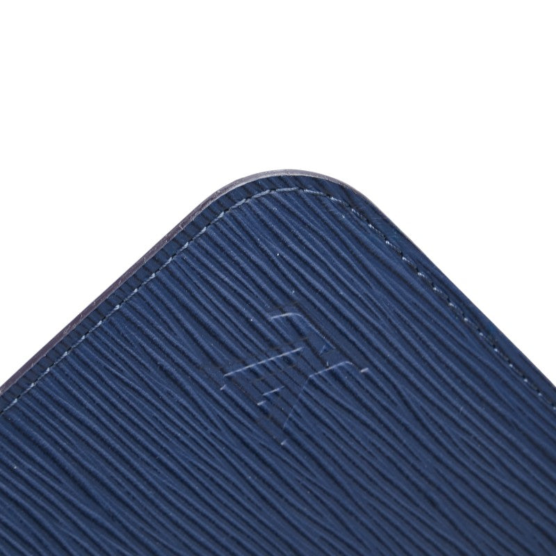 ルイ ヴィトン エピ ネヴァーフルMM 付属品ポーチ ポーチ M54270 アンディゴブルー コクリコ レザー レディース LOUIS VUITTON 【中古】