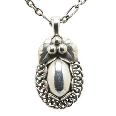 ジョージジェンセン 1992 イヤー ネックレス SV925 シルバー レディース Georg Jensen 【中古】