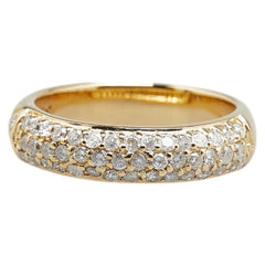 K18YG イエローゴールド ダイヤ0.47ct リング 指輪 レディース 7号 【中古】