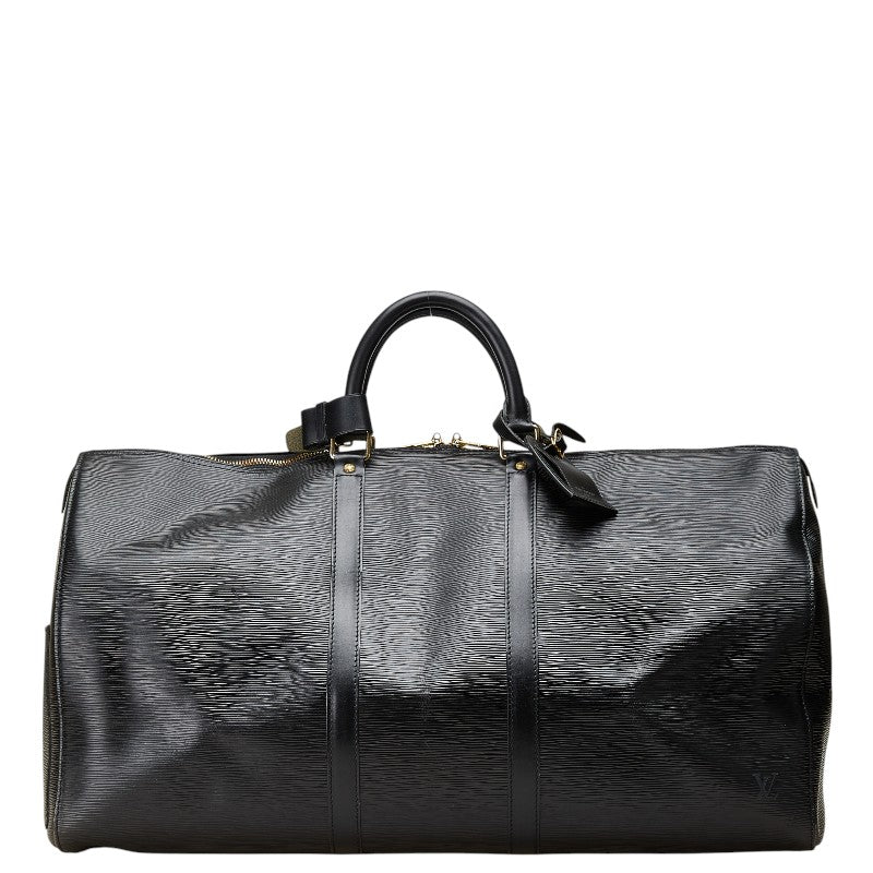 ルイ ヴィトン エピ キーポル55 ボストンバッグ トラベルバッグ M59052 ノワール ブラック レザー レディース LOUIS VUITTON 【中古】