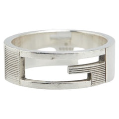 グッチ ブランデッドG リング 指輪 #25 SV925 シルバー メンズ GUCCI 【中古】