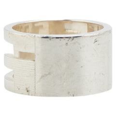 グッチ ブランデッドG リング 指輪 #15 SV925 シルバー レディース GUCCI 【中古】