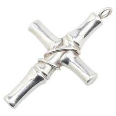 グッチ バンブー クロス ペンダントトップ SV925 シルバー レディース GUCCI 【中古】