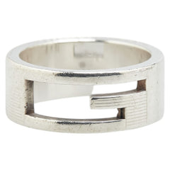 グッチ ブランデッドG リング 指輪 #14 SV925 シルバー レディース GUCCI 【中古】