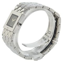 シャネル マトラッセ 腕時計 クオーツ ブラック文字盤 ステンレススチール レディース CHANEL 【中古】