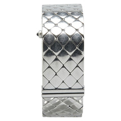 シャネル マトラッセ 腕時計 クオーツ ブラック文字盤 ステンレススチール レディース CHANEL 【中古】