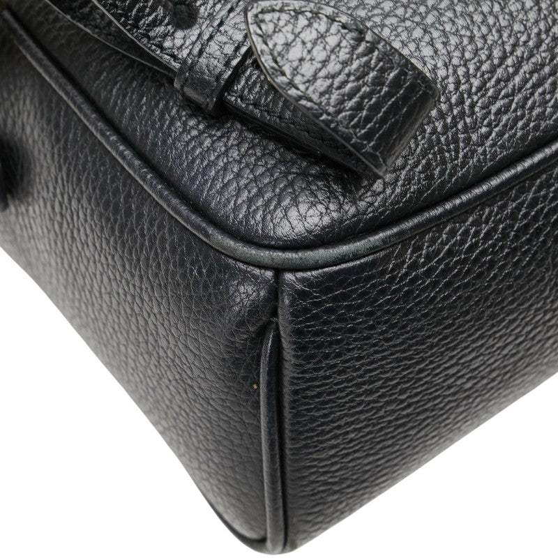 グッチ インターロッキングG ソーホー リュック バックパック 536192 ブラック レザー レディース GUCCI 【中古】