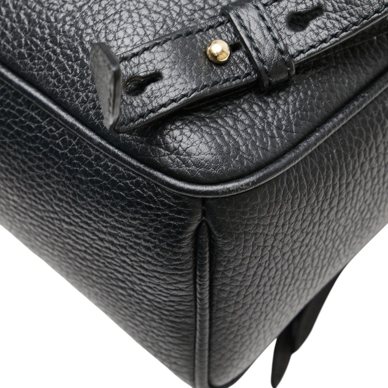 グッチ インターロッキングG ソーホー リュック バックパック 536192 ブラック レザー レディース GUCCI 【中古】