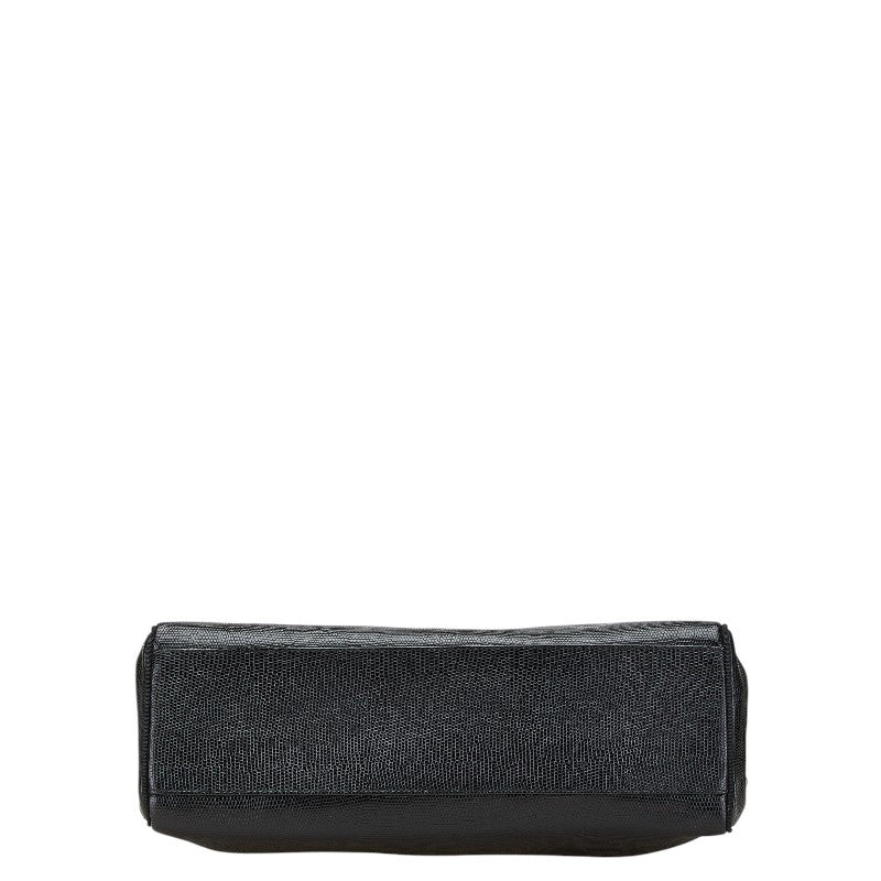 サルヴァトーレフェラガモ ヴァラ トートバッグ ショルダーバッグ BK-21 2530 ブラック レザー レディース Salvatore Ferragamo 【中古】