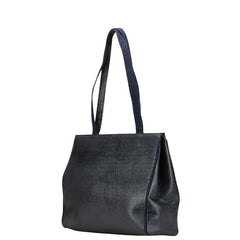 サルヴァトーレフェラガモ ヴァラ 型押し トートバッグ ハンドバッグ AQ21 2530 ブラック レザー レディース Salvatore Ferragamo 【中古】