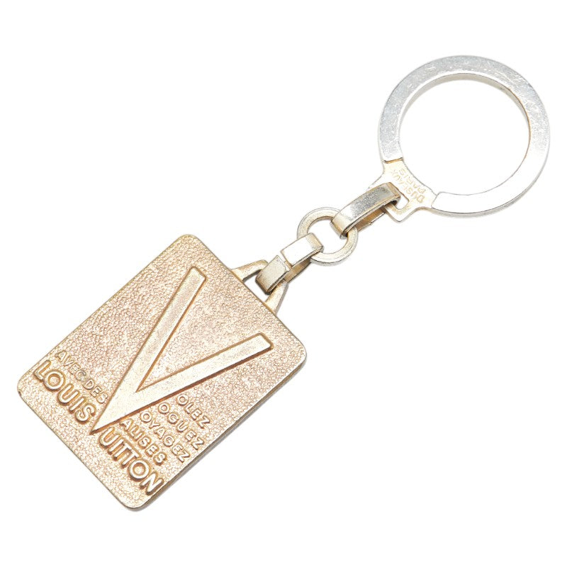 ルイ ヴィトン ヴィンテージ MALLETIER DEPUIS 1854 ロゴプレート キーホルダー T14230 ゴールド メッキ レディース LOUIS VUITTON 【中古】