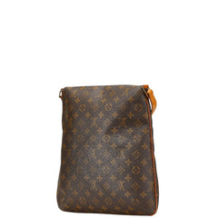 ルイ ヴィトン モノグラム ミュゼットサルサ ロング 斜め掛け ショルダーバッグ M51387 ブラウン PVC レザー レディース LOUIS VUITTON 【中古】