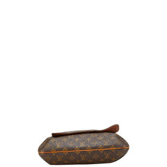 ルイ ヴィトン モノグラム ミュゼットサルサ ロング 斜め掛け ショルダーバッグ M51387 ブラウン PVC レザー レディース LOUIS VUITTON 【中古】