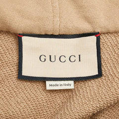 グッチ ウェブ＆GUCCI ウェブストライプ ハーフジップパーカー サイズ：XS 644656 ブラウン マルチカラー コットン レディース GUCCI 【中古】