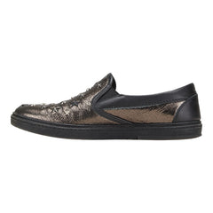 ジミーチュウ スタースタッズ スリッポン スニーカー サイズ：42 ブラック レザー ラバー メンズ JIMMY CHOO 【中古】