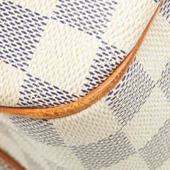 ルイ ヴィトン ダミエ アズール シラク―サPM 斜め掛け ショルダーバッグ N41113 ホワイト PVC レザー レディース LOUIS VUITTON 【中古】