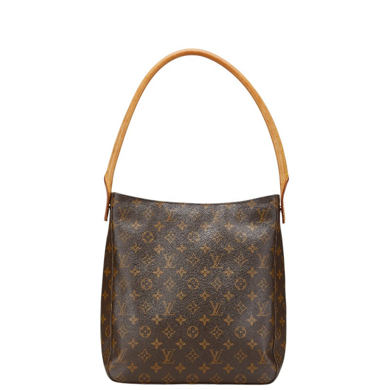 ルイ ヴィトン モノグラム ルーピングGM ショルダーバッグ ハンドバッグ M51145 ブラウン PVC レザー レディース LOUIS VUITTON 【中古】