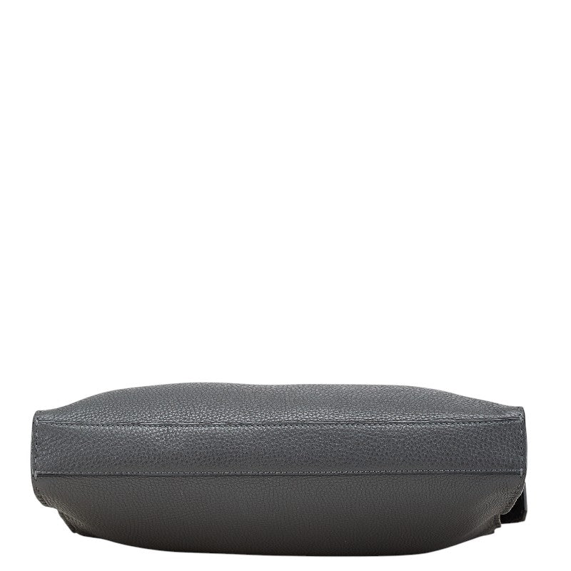 フェンディ セレリア ピーカブー ビジネスバッグ ショルダーバッグ 2WAY 7VA406 グレー レザー メンズ FENDI 【中古】