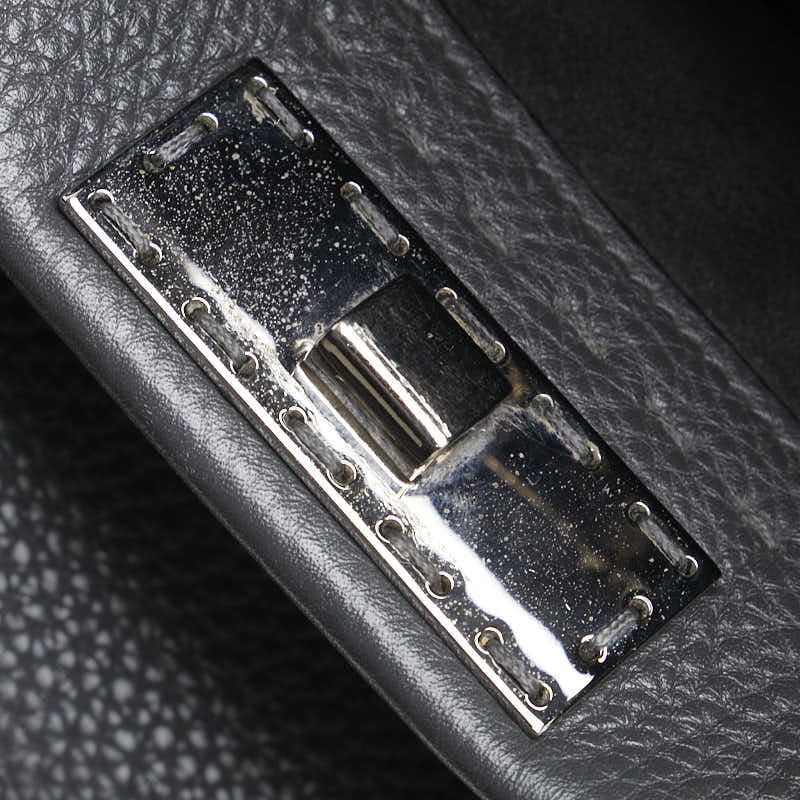 フェンディ セレリア ピーカブー ビジネスバッグ ショルダーバッグ 2WAY 7VA406 グレー レザー メンズ FENDI 【中古】