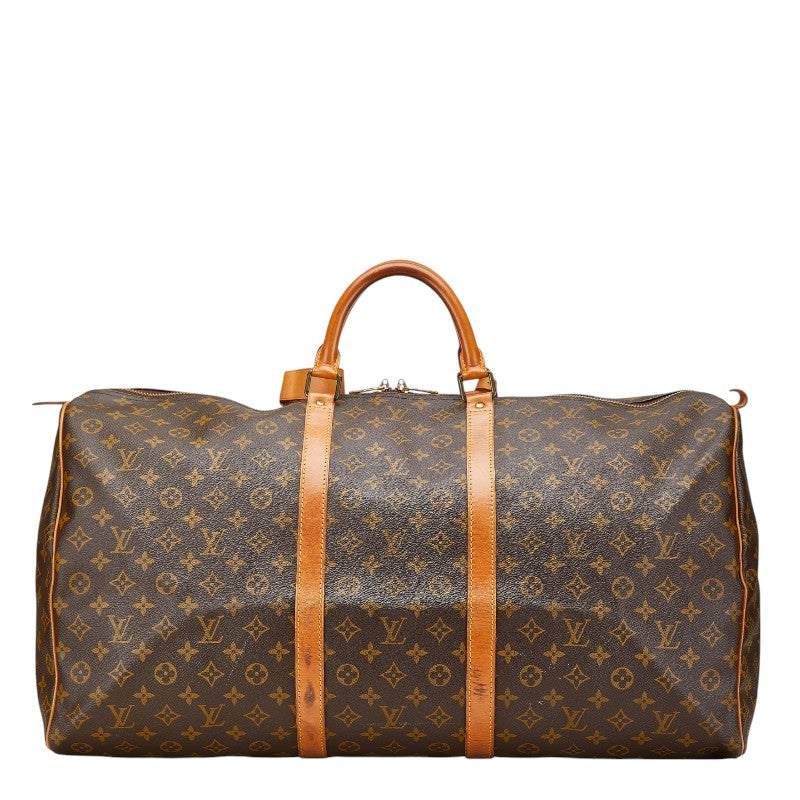 ルイ ヴィトン モノグラム キーポル60 ボストンバッグ トラベルバッグ M41422 ブラウン PVC レザー レディース LOUIS VUITTON 【中古】